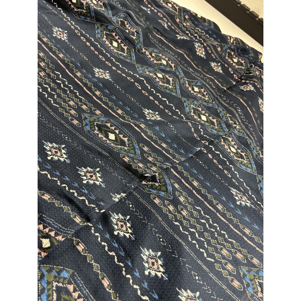 Haute Hippie Tribe Luna Navy Boho Wrap Dress - Picture 8 of 14